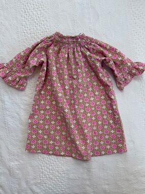 Orient Expressed Flower Corduroy Smocked Dress Girls Size 3